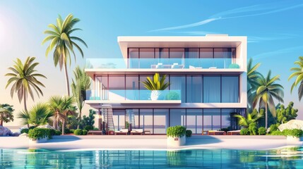 Fototapeta premium Luxury Apartment Complex 
