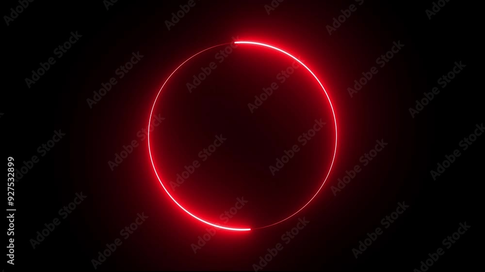 Poster glowing line web neon circle pattern. 4k rendering. seamless looping round circle picture frame with
