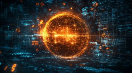 Obraz premium AI's Glowing Future: Where Human Intelligence Meets Technology 5