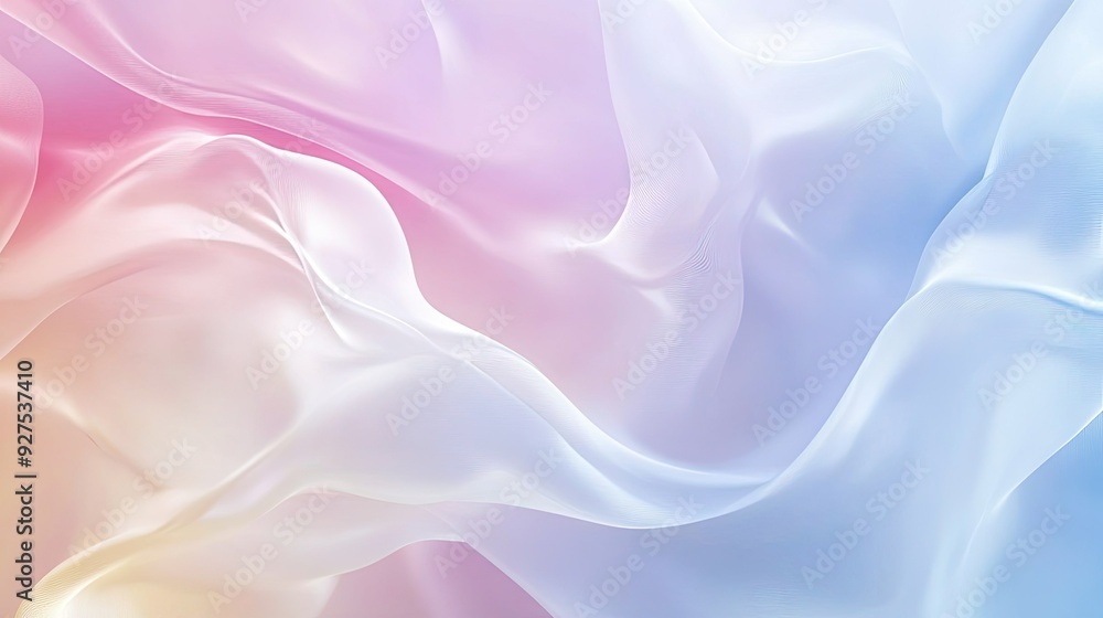 Poster soft pastel abstract background with smooth gradients and gentle curves. great for elegant, minimali