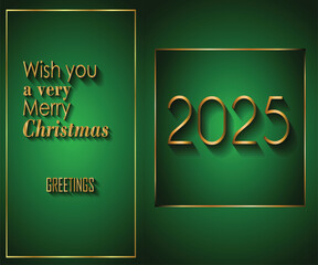 2025 Merry Christmas background for your seasonal invitations, festival posters, greetings cards.