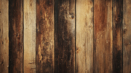  Rustic Wooden Planks with Natural Weathered Texture and Dark Tones