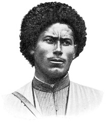 Asian peoples. Portrait of Ossetian. The Ossetians, are an Iranian ethnic group. Publication of the 