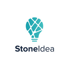 stone idea simple sleek geometric creative modern logo design