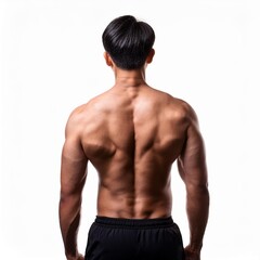 筋肉質なボディビルダーの男性