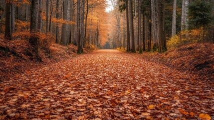 Obraz premium Vibrant Autumn Scene - Captivating Colors of Fall