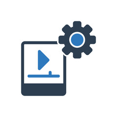 Video Setting Icon Sign Symbol
