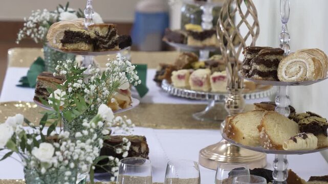 traditional polish dishes on wedding table, celebration