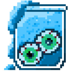 Halloween - Eyeballs in 8 bit pixel art