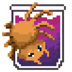 Halloween - Poison in 8 bit pixel art 