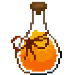 Halloween - Potion in 8 bit pixel art 