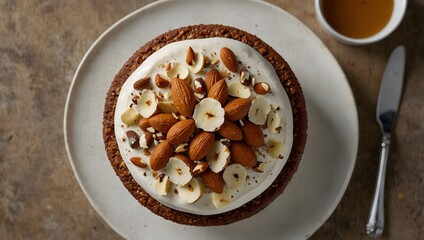 A recipe for a decadent dessert featuring toasted almonds as the star ingredient ai_generated