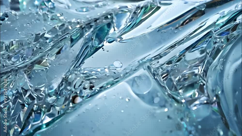 Aufkleber clear water ripples and waves create a mesmerizing abstract pattern, showcasing the beauty of fluid 