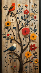Educational wallpaper featuring letters, numbers, and colorful illustrations.