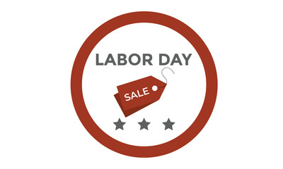 labor day sale icon, vector illustration.