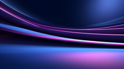Fototapeta premium 3d rendering of purple and blue abstract geometric background. Scene for advertising, technology, showcase, banner, game, sport, cosmetic, business, metaverse. Sci-Fi Illustration. Product display