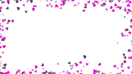 Christmas, valentine border frame texture. Christmas photo frame texture. Transparent background