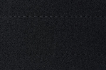 Black wool with stitches