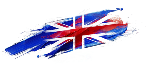 Pinselstrich der Flagge des Vereinigten Königreichs