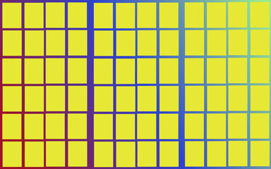 yellow rectangular checkered background with colorful gradient background