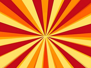 Sunburst  red, yellow and peach background