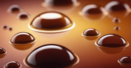 Fototapeta premium group chocolate drops