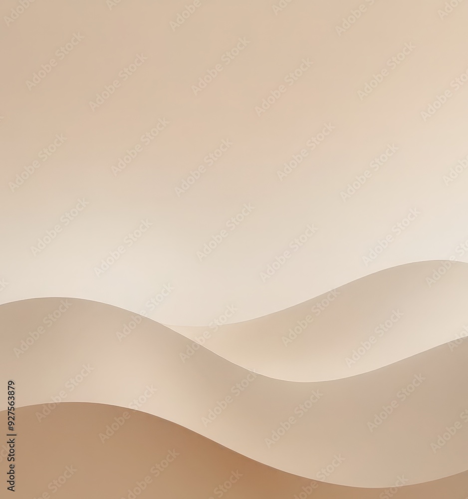 Aufkleber beige background with wave pattern