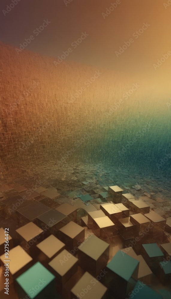Poster colorful abstract background with many squares