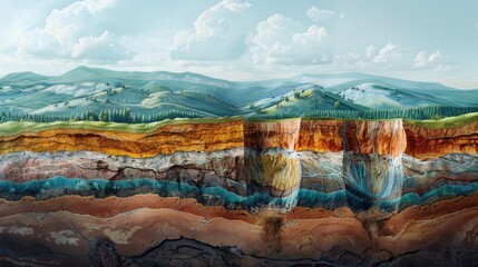 Cross Section of the Earth's Layers