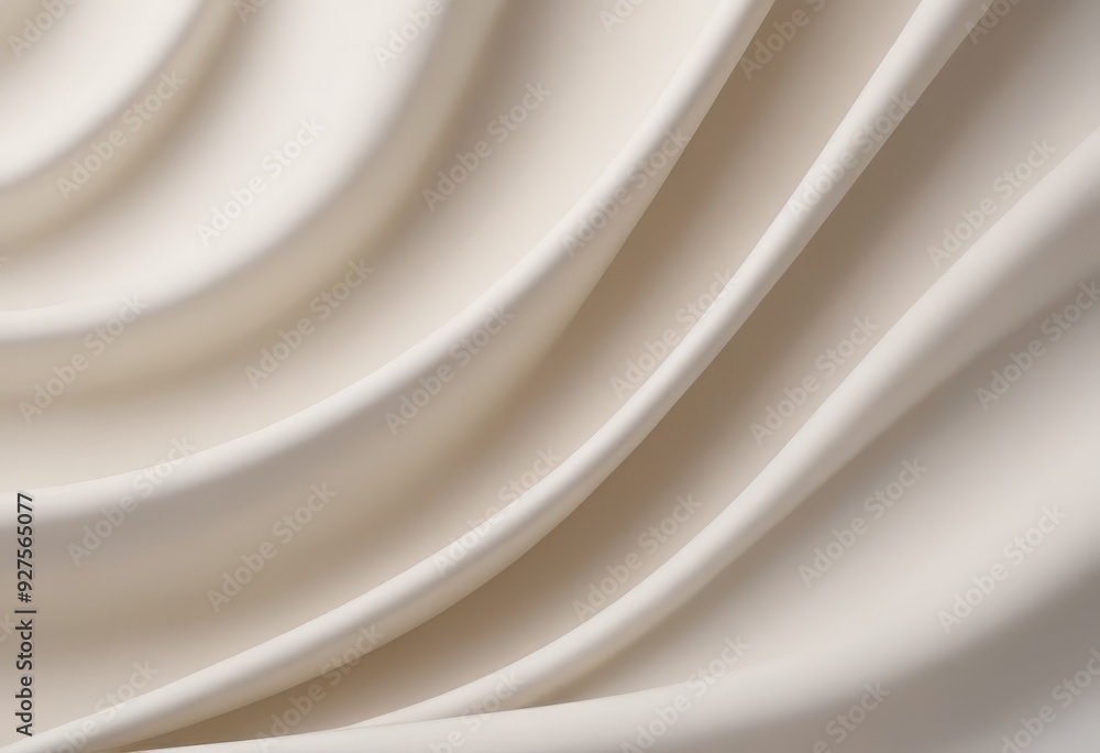 Poster white fabric with wavy pattern