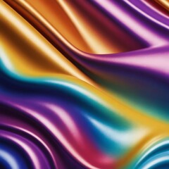 Fototapeta premium colorful silk fabric with very smooth surface