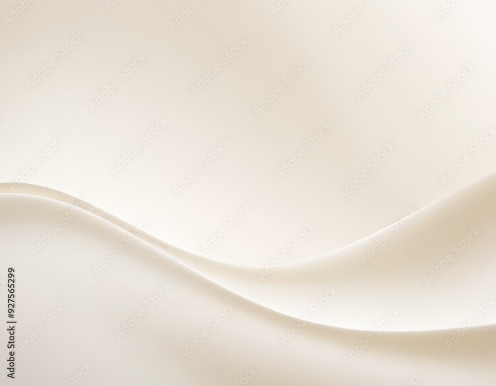 Wall mural white background with smooth lines