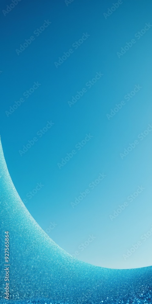 Aufkleber blue background with curved curve