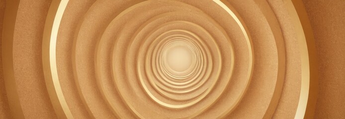 Fototapeta premium circular tunnel with light at the end