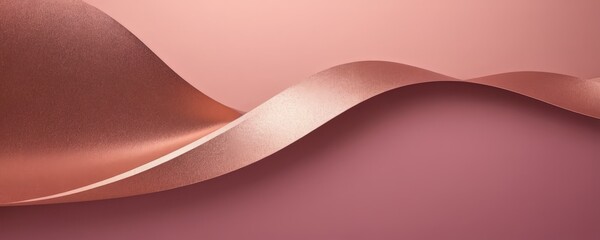 pink and gold background with curved curve