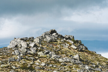 Rocks from the eastern part of the Rondane Mountains in late summer.