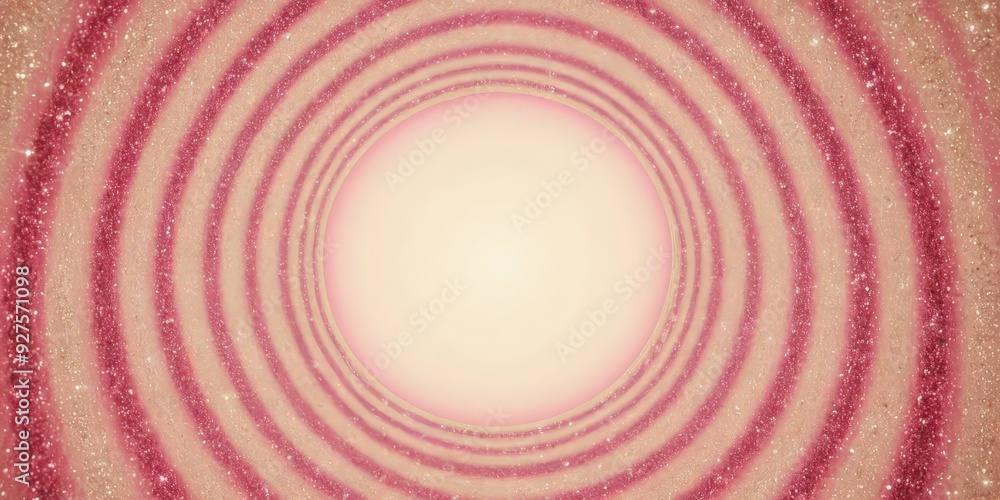 Aufkleber pink and gold background with circular pattern