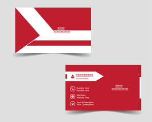CREATIVE RED BUSINESS CARD DESIGN