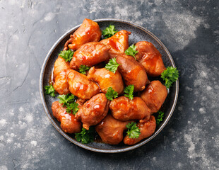 Sweet and Sour Chicken Balls. Take away food