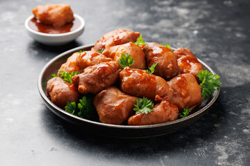 Sweet and Sour Chicken Balls. Take away food