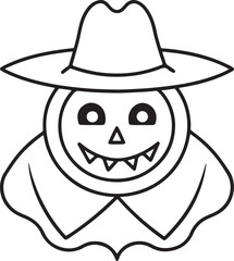 Halloween Silhouette Vector  Art Illustration