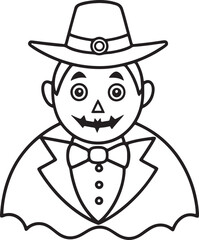 Halloween Silhouette Vector  Art Illustration