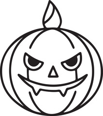 Halloween Silhouette Vector  Art Illustration