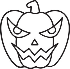 Halloween Silhouette Vector  Art Illustration