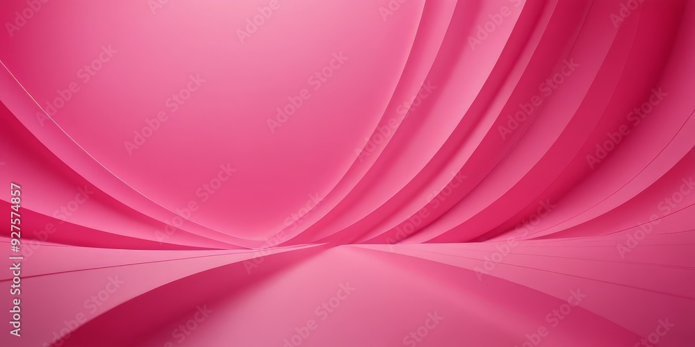 Aufkleber pink abstract background with curved lines