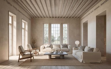 Fototapeta premium Minimalist Living Room Background