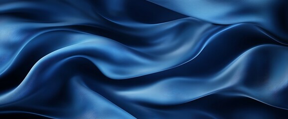 Abstract blue wavy background with lines and texture.