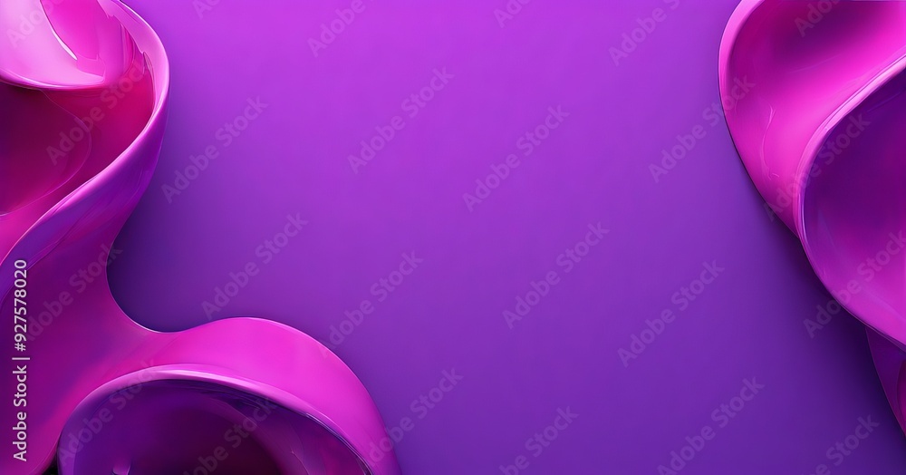 Poster abstract pink background with smooth curves