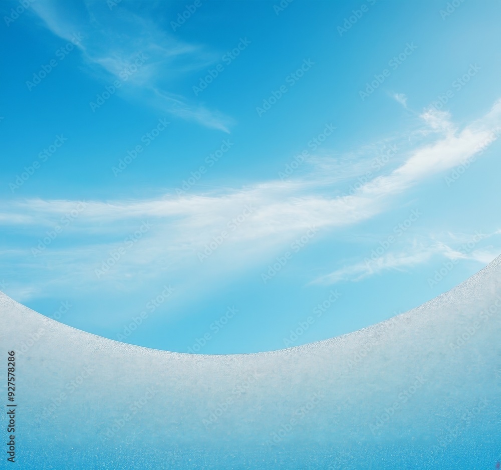 Aufkleber blue sky with some clouds in the background