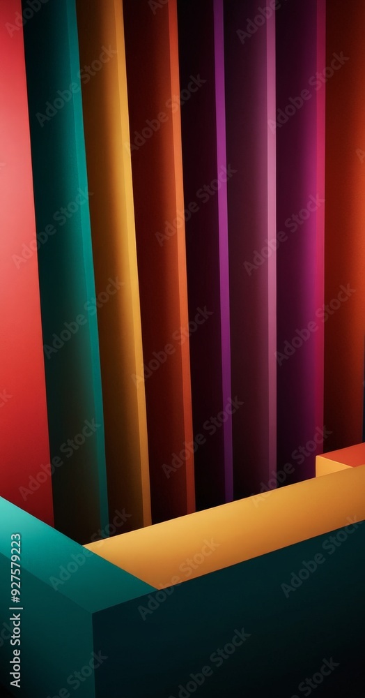 Poster colorful abstract background with lot lines